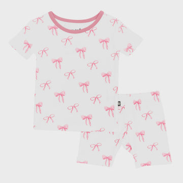 Kyte Baby - Short Sleeve Pajama Set - Bow