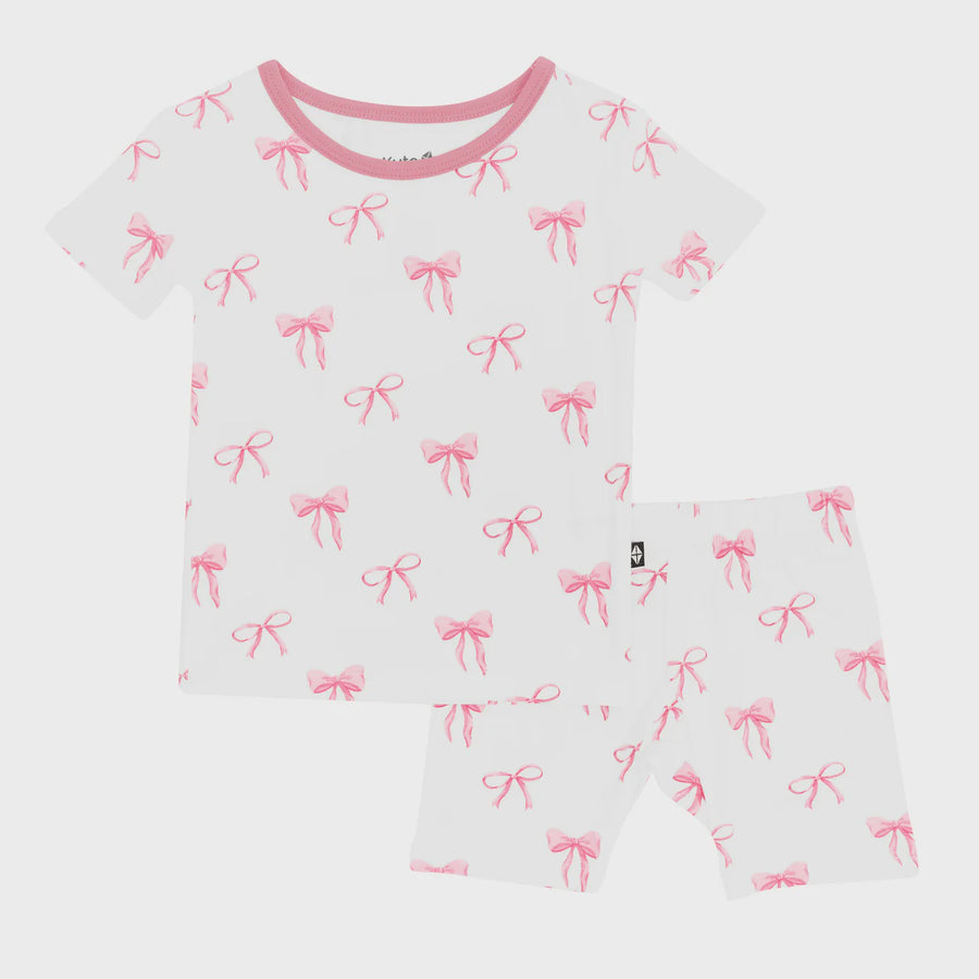 Kyte Baby - Short Sleeve Pajama Set - Bow