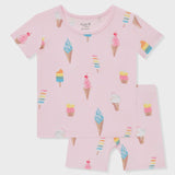 Kyte Baby - Short Sleeve Pajamas - Sakura Ice Cream