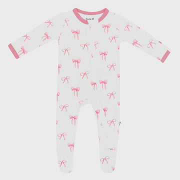 Kyte Baby - Zippered Footie - Bow