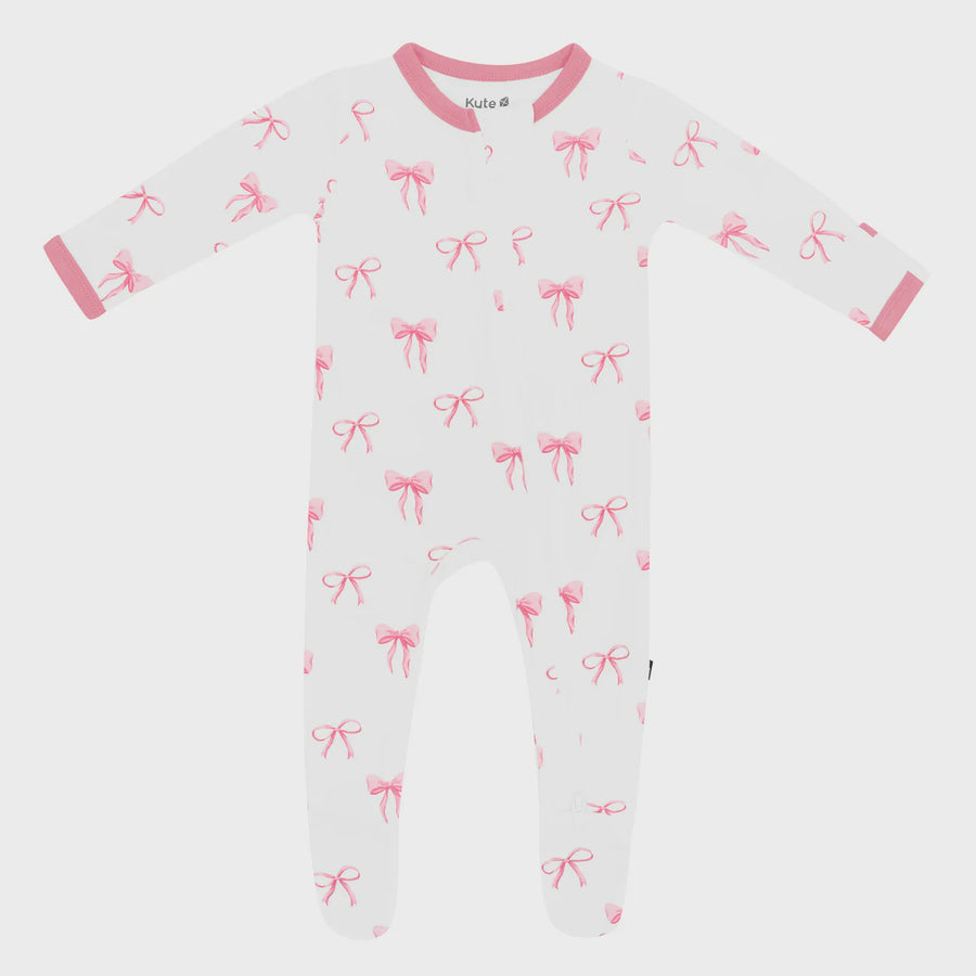 Kyte Baby - Zippered Footie - Bow