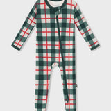 Kyte Baby - Zippered Footie - Holiday Plaid