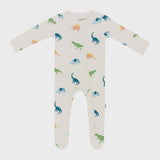 Kyte Baby - Zippered Footie - Ecru Roar