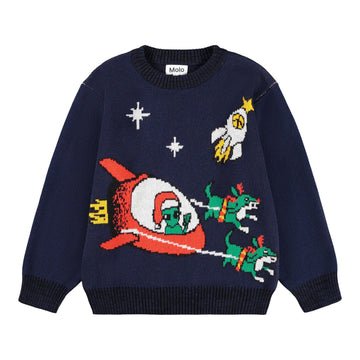 Molo - Bello Sweater - Merry Space-mas