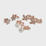 Great Pretenders - Boutique Dazzle Clip On Earrings - Set of 3