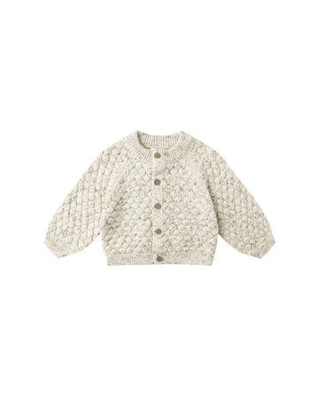 Quincy Mae - Bubble Knit Cardigan - Natural Confetti