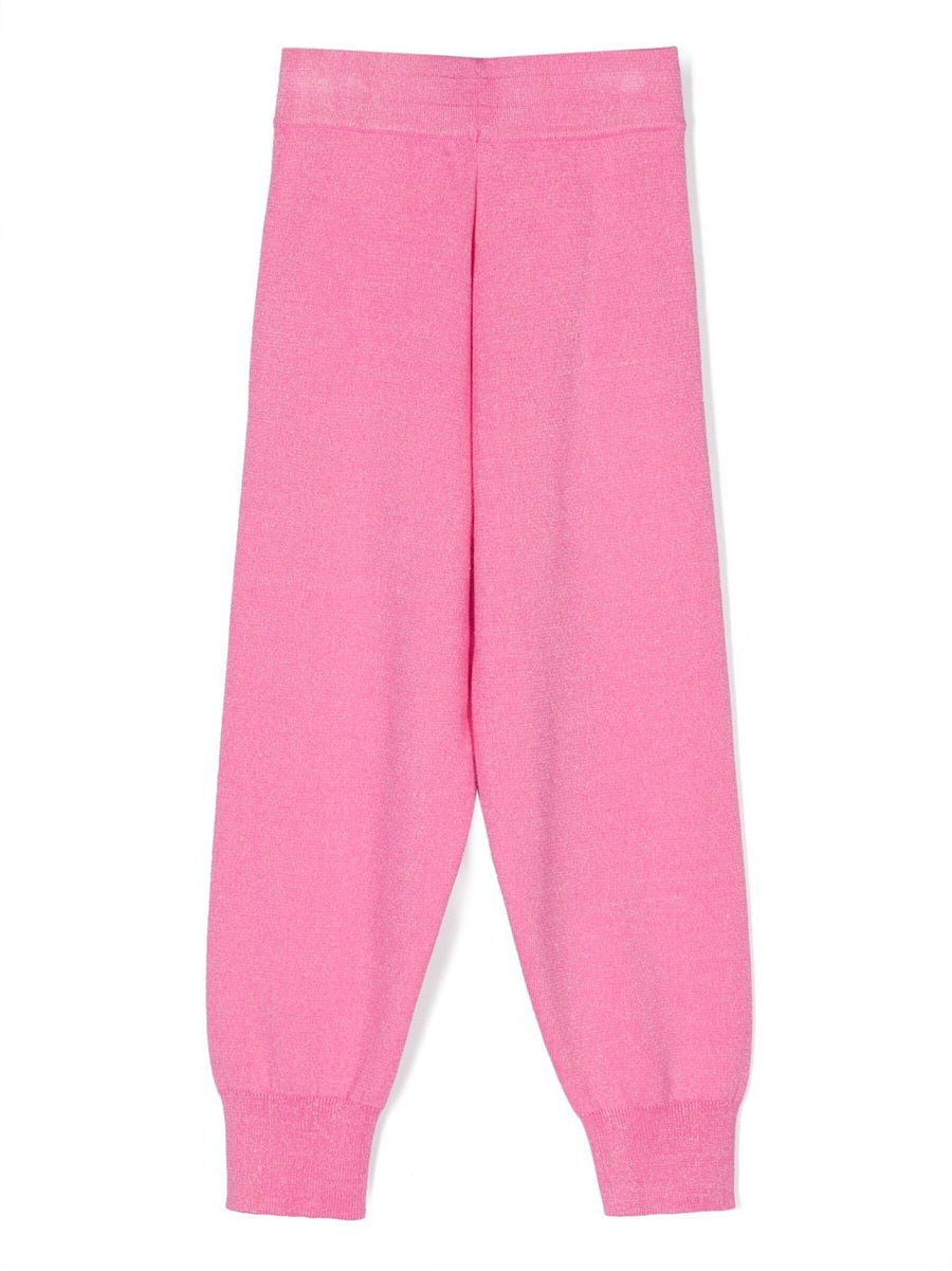 Billie Blush - Glittered Knit Illustrated Jogger - Pink