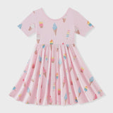 Kyte Baby - Twirl Dress - Sakura Ice Cream