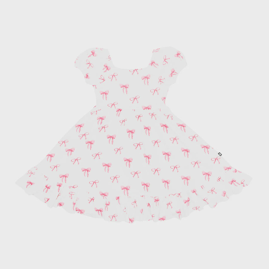 Kyte Baby - Puff Sleeve Dress - Bow