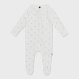 Kyte Baby - Pointelle Zippered Footie in Sweet Blue Bow