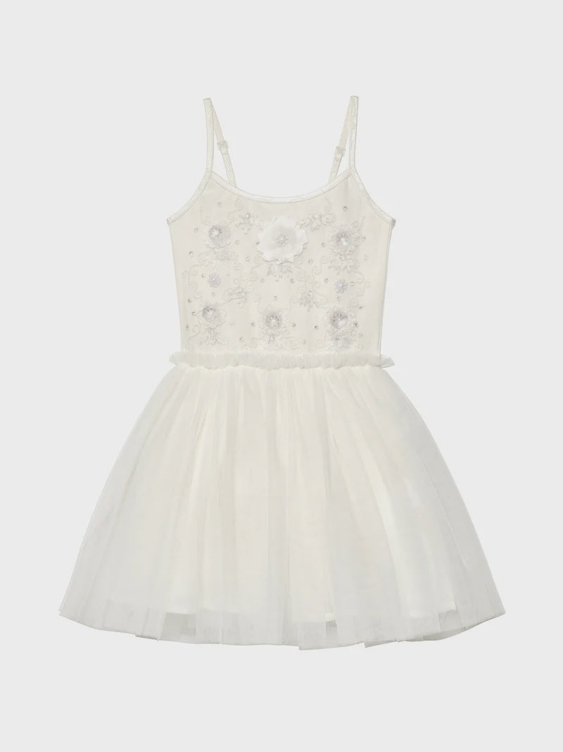 Tutu du Monde - Bebe White Lotus Dress - Milk