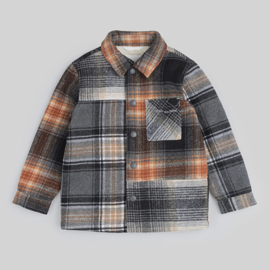 Miles the Label - Plaid Shacket - Copper