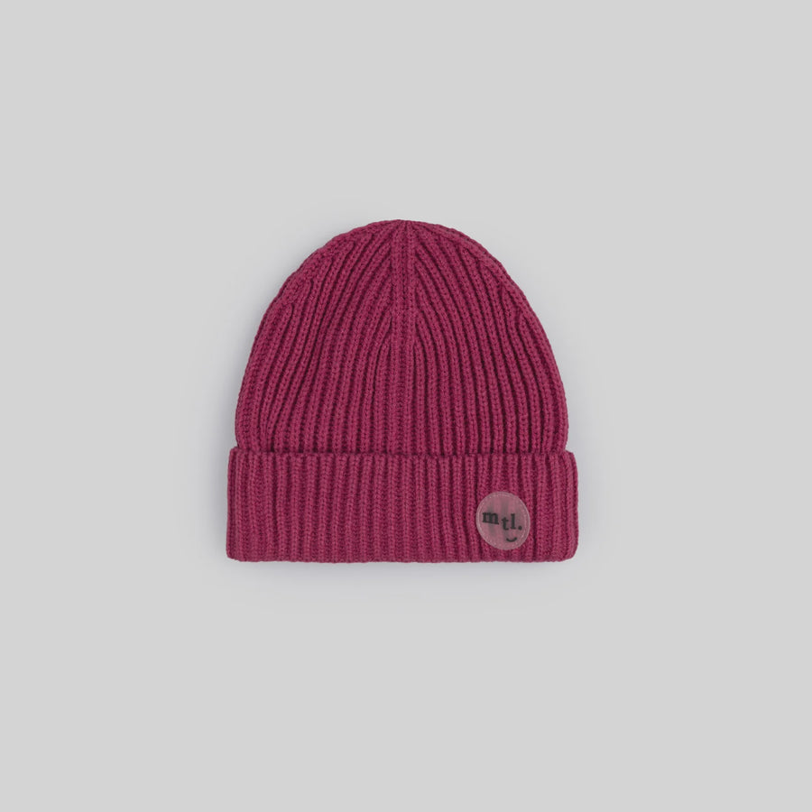 Miles the Label - Ribbed Winter Beanie - Magenta