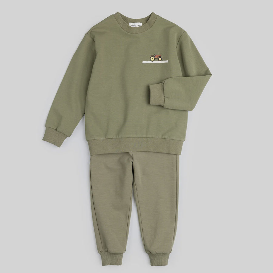 Miles the Label - Corn Maze Green Jogger Set