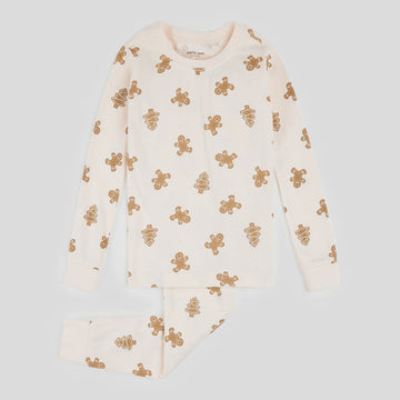 Petit Lem - Gingerbread PJ Set - Light Pink