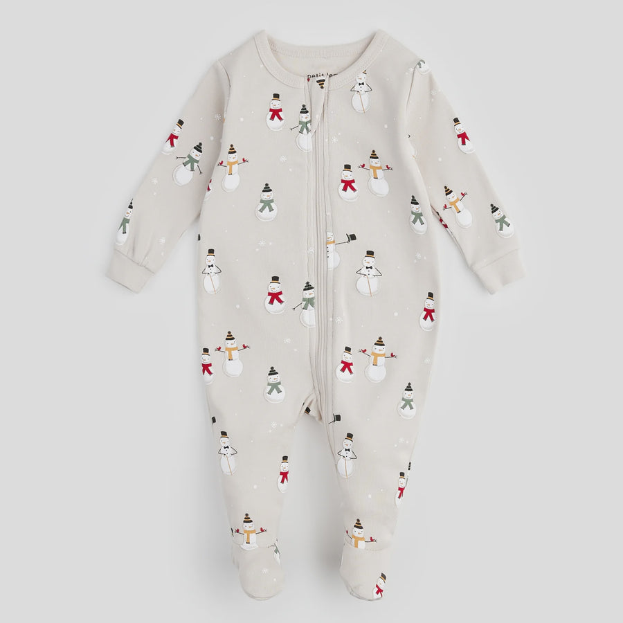 Petit Lem - Frosty Festivities Print - Beige