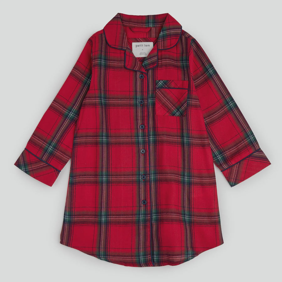 Petit Lem - Flannel Nightgown - Scarlett