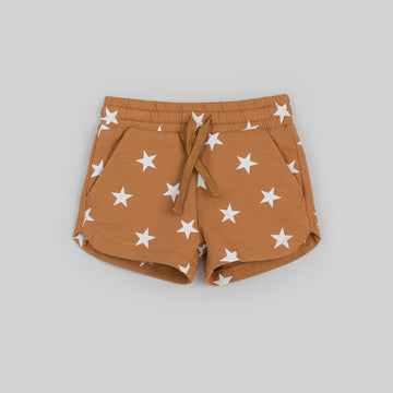 Miles the Label - Terry Shorts - Camel Stars