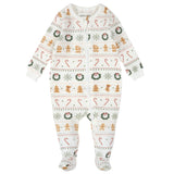Petit Lem - Footed Sleeper Knit (Gingerbread Cream)