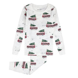 Petit Lem - 2-Piece PJ Set (Christmas Car Off-White)