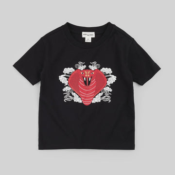 Miles the Label - Snake Eyes Print  T-Shirt - Black