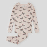Petit Lem - Monarch Print on Ribbed Cherry Blossom PJ Set