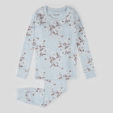 Petit Lem - Hydrangea Print on Sky Blue PJ Set