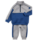 Miles the Label - Half Zip Sweater & Pants Set - Heather Grey