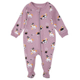Miles the Label - Footed Sleeper Knit - Purple Dusty
