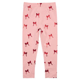 Miles The Label - Legging - Pink and Red bow