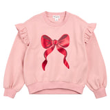 Miles The Label - Sweatshirt - Pink and Red Bow