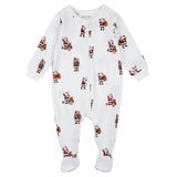 Petit Lem - Footed Sleeper Knit (Santa Off-White)