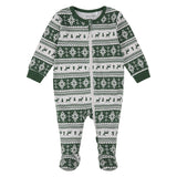 Petit Lem - Footed Sleeper Knit (Christmas Green)
