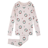 Petit Lem - 2-Piece PJ Set (Wreath Pink)