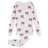 Petit Lem - 2-Piece PJ Set (Bows Beige)