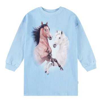 Molo - Cyrella Dress - Bleu Horses