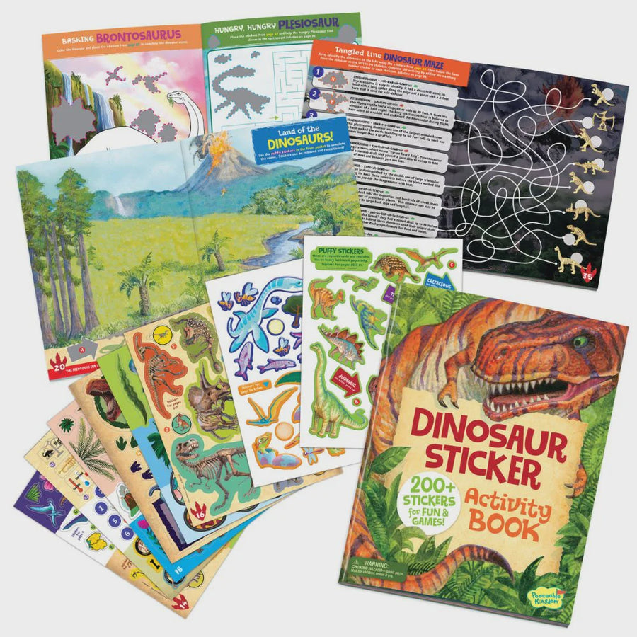 Peaceable Kingdom - Dinosaur Sticker Activity Book