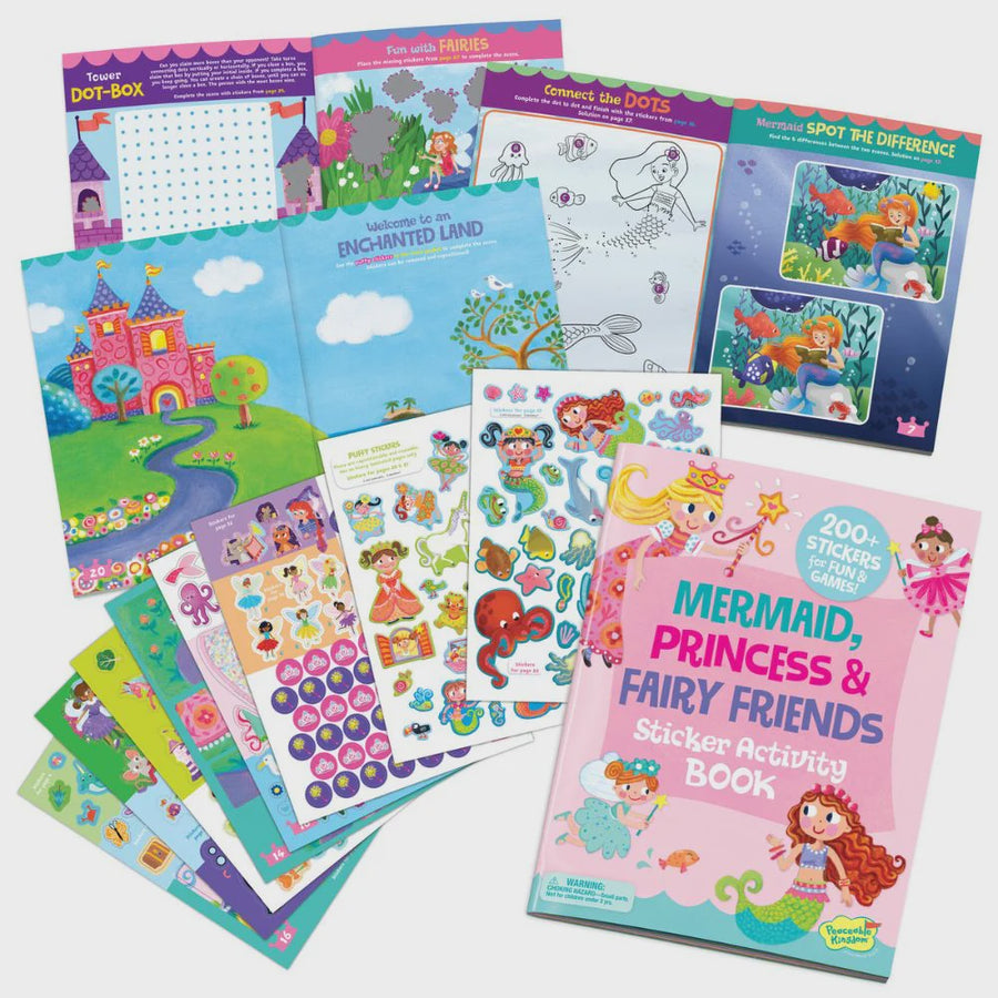 Peaceable Kingdom - Mermaid, Princess, & Fairy Friends Sticker Activity Book