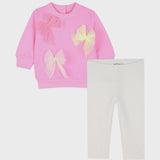 Billie Blush - Tulle Bow - Sweatshirt