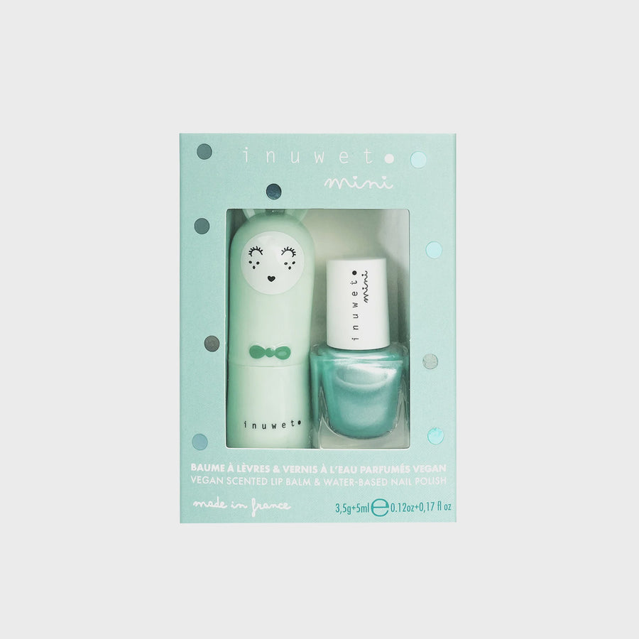 Inuwet -Turquoise Duo - Lip Balm & Nail Polish