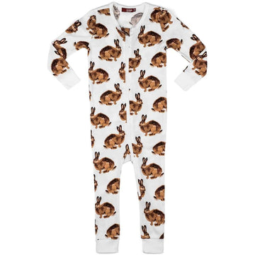 Milkbarn - Organic Cotton Zipper Pajama - Bunny