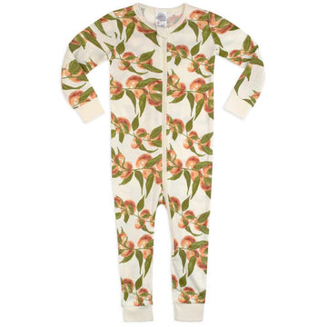 Milkbarn - Organic Cotton Zipper Pajama - Peaches