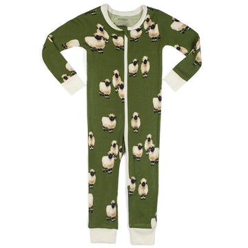 Milkbarn - Bamboo Zipper Pajama - Valais Sheep