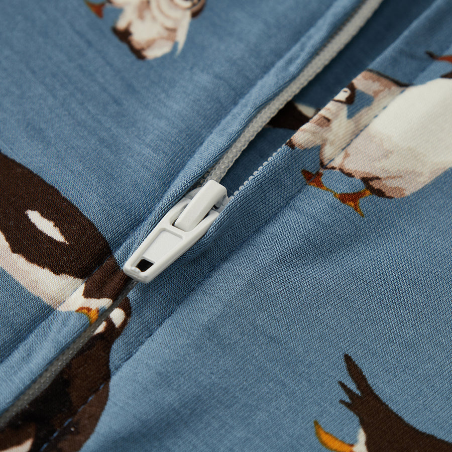 Milkbarn - Bamboo Zipper Pajama - Penguin