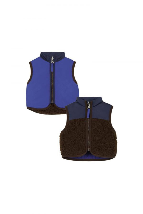 Noppies - Galve Reversible Bodywarmer Vest - Brown Patina