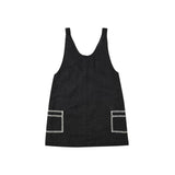 Rylee & Cru - V-Neck Overall Dress - Washed Black