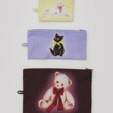 Baggu - Flat Pouch Set - Fancy Animals