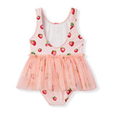 Milkbarn - Ballet Skirt Swim Suit - Strawberry