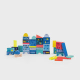 Moulin Roty - Avenue du Moulin City Building Blocks - 51 pcs