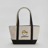 Baggu - Small Heavyweight Canvas Tote - Embroidered Gudetama